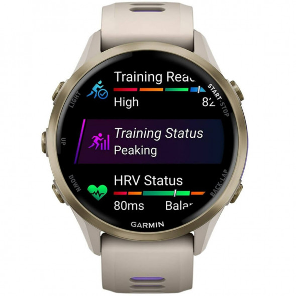 Умные часы Garmin Forerunner 970 Soft Gold Titanium/French Gray Translucent Indigo Band 010-02969-12 в Ростове-на-Дону