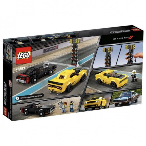 Конструктор LEGO Speed Champions 75893 2018 Dodge Challenger SRT Demon и 1970 Dodge Charger R/T в Ростове-на-Дону
