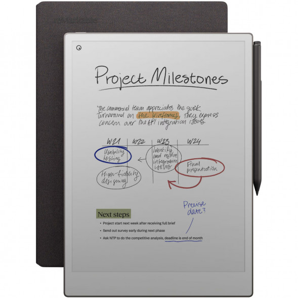 Графический планшет reMarkable Paper Pro + Стилус MarkerPlus + Чехол Book Folio Pro (Basalt) в Ростове-на-Дону