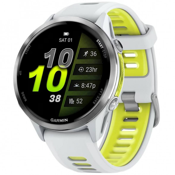 Умные часы Garmin Forerunner 970 Titanium Whitestone/Translucent Amp Yellow Band 010-02969-11 в Ростове-на-Дону