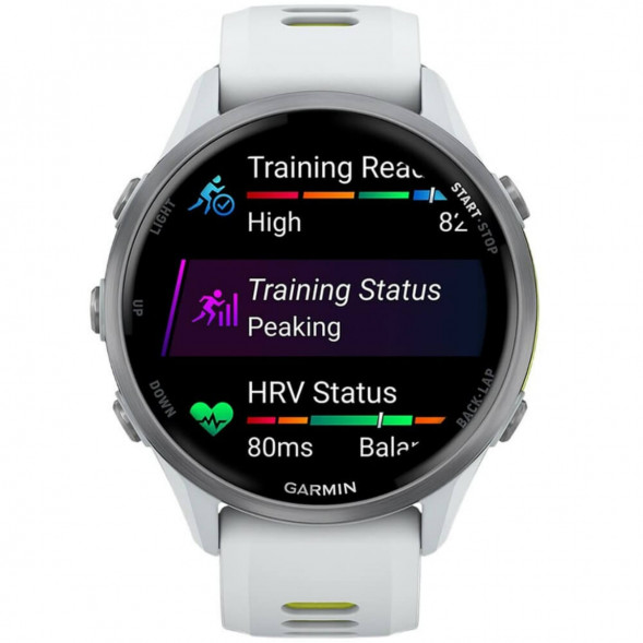 Умные часы Garmin Forerunner 970 Titanium Whitestone/Translucent Amp Yellow Band 010-02969-11 в Ростове-на-Дону