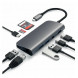 USB-концентратор Satechi Aluminum Type-C Multimedia Adapter (ST-TCMM8PA), разъемов: 4, space gray в Ростове-на-Дону