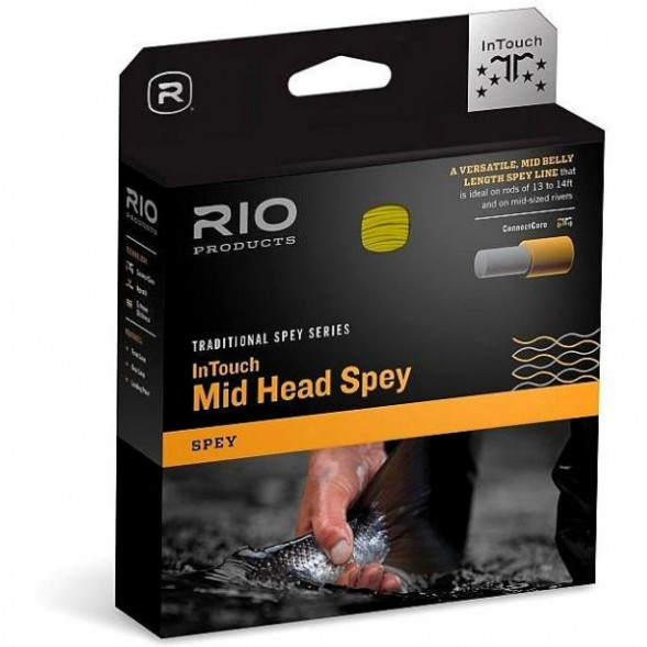 Леска RIO InTouch Mid Head Spey 8/9F 650gr, Green/Orange/Straw в Ростове-на-Дону