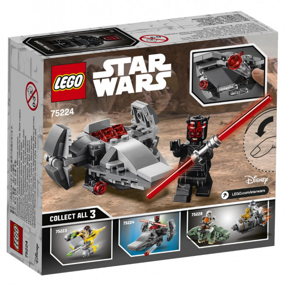 Конструктор LEGO Star Wars 75224 Микрофайтеры Корабль-лазутчик ситхов в Ростове-на-Дону