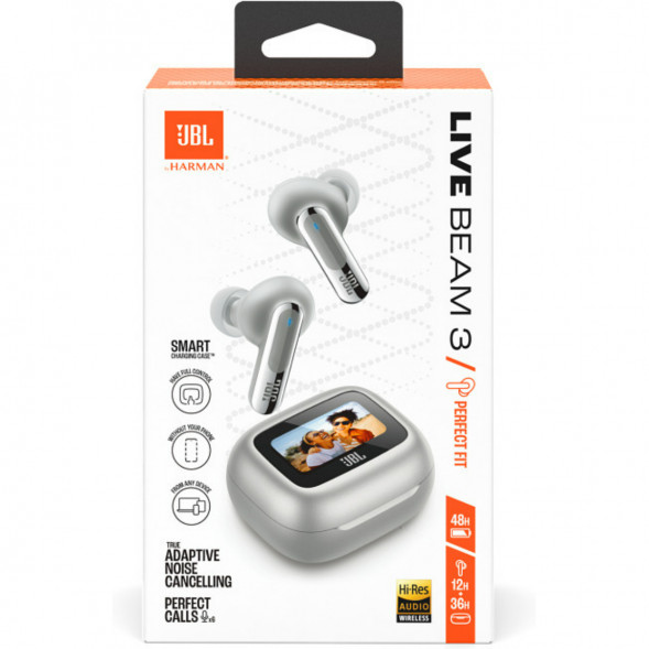 Беспроводные наушники JBL Live Beam 3, Silver в Ростове-на-Дону