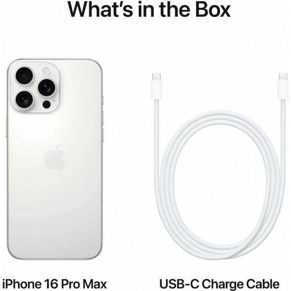 Смартфон Apple iPhone 16 Pro Max (nano SIM+eSIM) 512ГБ, White Titanium в Ростове-на-Дону