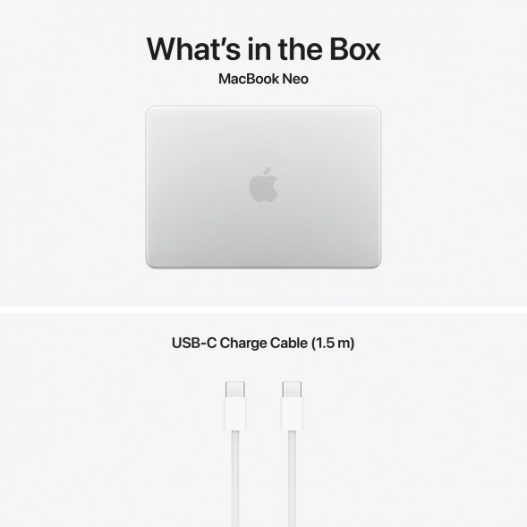 Ноутбук Apple MacBook Neo MHFA4 (A18 Pro 5-Core GPU, 8/256GB), Серебристый/Silver в Ростове-на-Дону