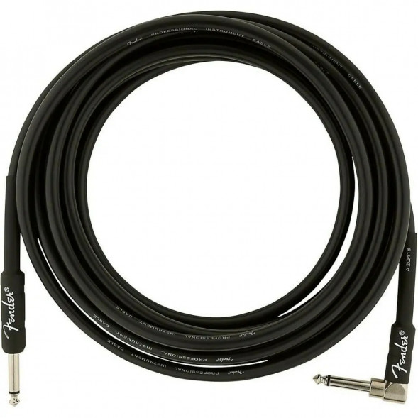Инструментальный кабель Fender Professional Series 15 ft, 4.5 м, jack 6.3, черный в Ростове-на-Дону
