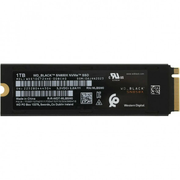 SSD накопитель Western Digital WD Black SN850X NVMe, 1TB (WDS100T2XHE) в Ростове-на-Дону