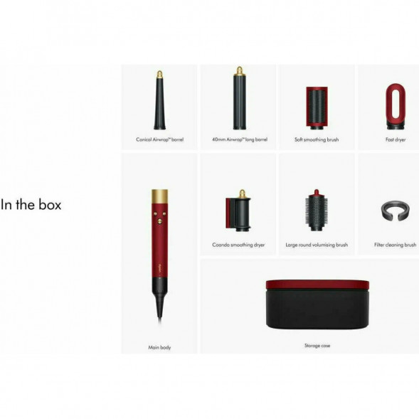 Стайлер Dyson Airwrap i.d. HS08 Straight+Wavy, Red Velvet/Gold (596927-01) в Ростове-на-Дону