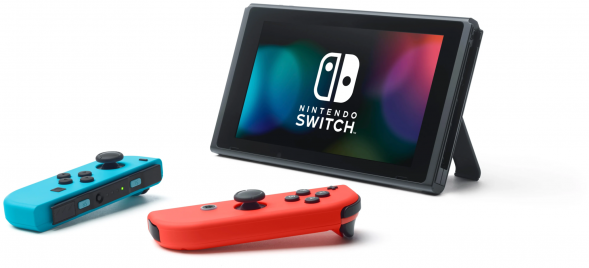 Игровая приставка Nintendo Switch rev.2 32 ГБ, красный/синий в Ростове-на-Дону