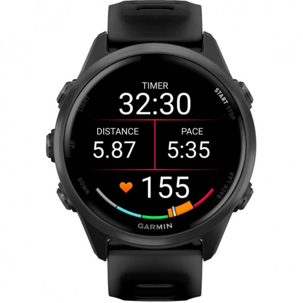 Умные часы Garmin Forerunner 570 42 мм Slate Grey Aluminium/Translucent Black 010-02970-00 в Ростове-на-Дону