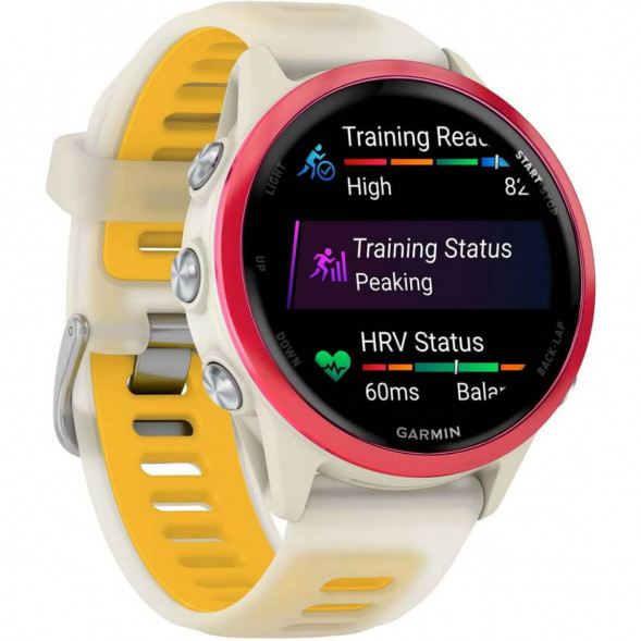 Умные часы Garmin Forerunner 570 42 мм Raspberry Aluminium/Translucent Bone/Mango 010-02970-02 в Ростове-на-Дону