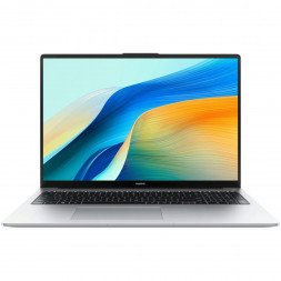 Ноутбук Huawei MateBook D 16 MCLG-X 53014QLA (16", IPS, Intel Core i5 13420H 2.1ГГц, 8 ядер, 16ГБ LPDDR4x, 512ГБ SSD, Intel UHD Graphics, без ОС), серебристый