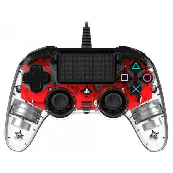 Геймпад проводной Nacon Illuminated Compact PS4, красный в Ростове-на-Дону