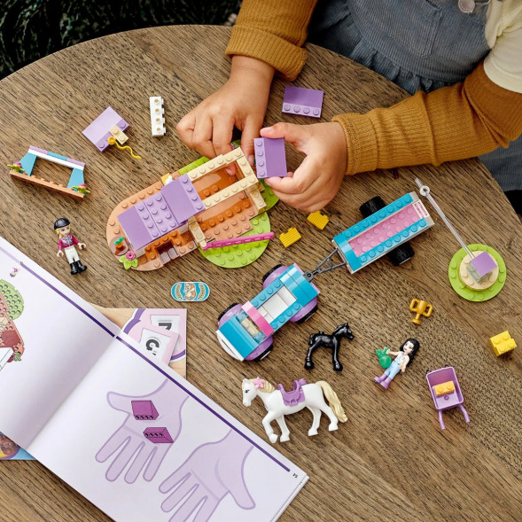 Конструктор LEGO Friends 41441 Тренировка лошади и прицеп для перевозки в Ростове-на-Дону