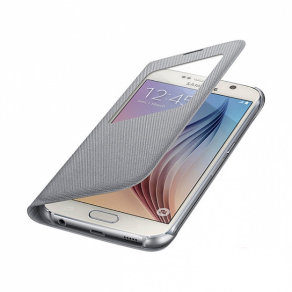 Чехол для Samsung Galaxy S6 S-View Cover (EF-CG920BSE), Silver в Ростове-на-Дону