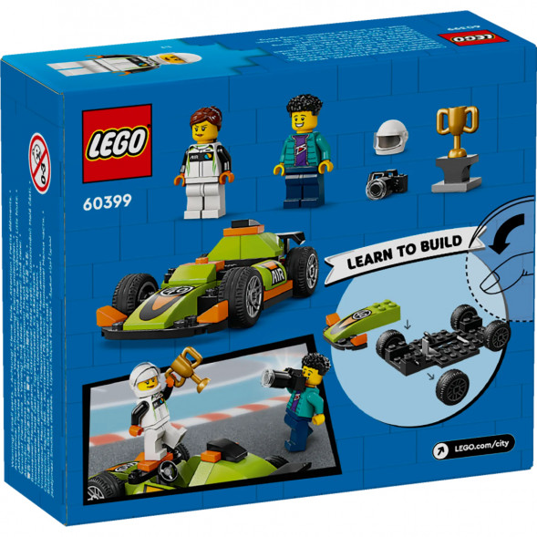 Конструктор LEGO City 60399 Зеленый Гоночный автомобиль в Ростове-на-Дону