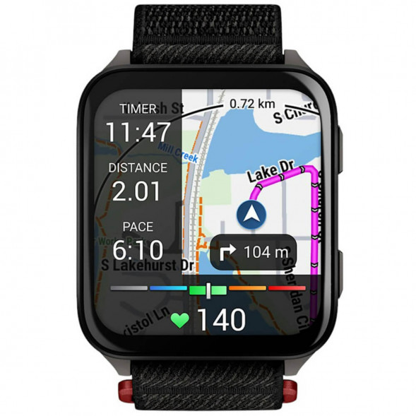 Умные часы Garmin Venu X1 Black с чёрным нейлоновым ремешком ComfortFit 010-02980-02 в Ростове-на-Дону