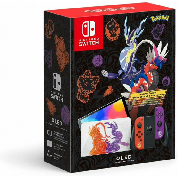 Игровая приставка Nintendo Switch OLED 64 ГБ, Pokemon Scarlet &amp;amp; Violet Edition в Ростове-на-Дону