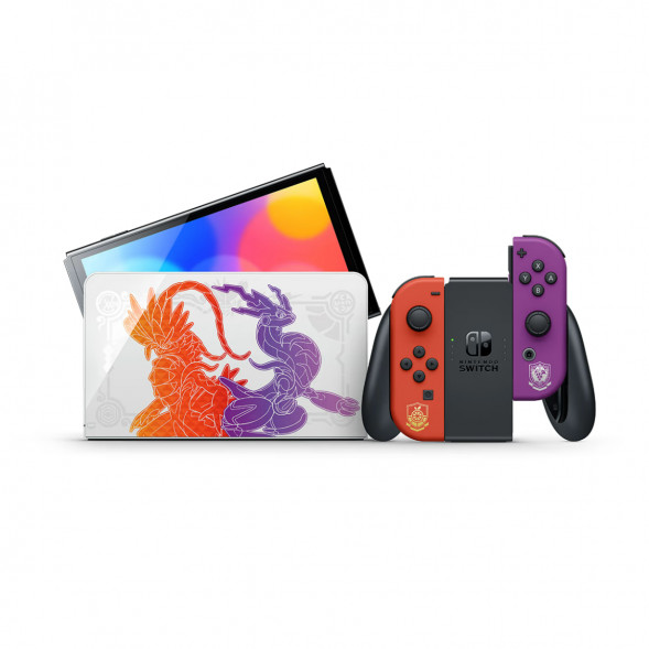 Игровая приставка Nintendo Switch OLED 64 ГБ, Pokemon Scarlet &amp;amp; Violet Edition в Ростове-на-Дону