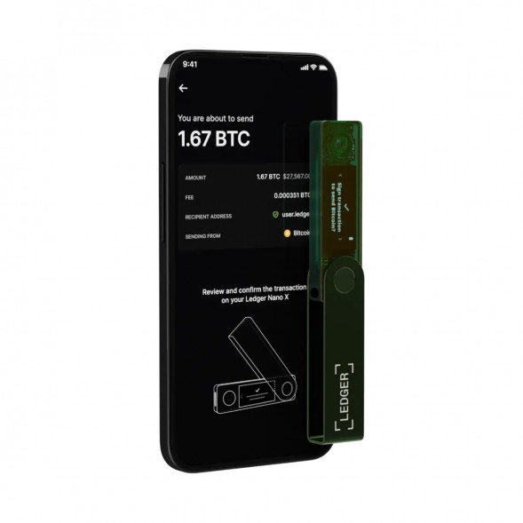 Аппаратный криптокошелёк Ledger Nano X, Emerald Green в Ростове-на-Дону