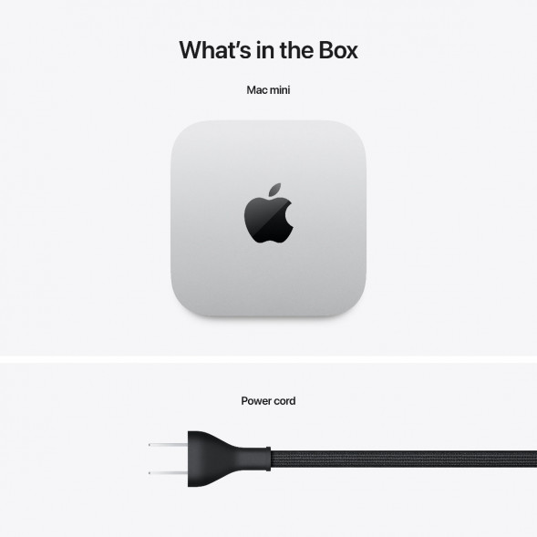 Компьютер Apple Mac mini M4 2024 (MU9E3) (10 Core GPU, 16ГБ, 512ГБ SSD, Apple, macOS), серебристый в Ростове-на-Дону