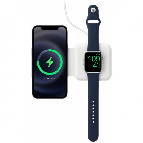 Двойное зарядное устройство Apple MagSafe Duo Charger MHXF3AM/A, белый в Ростове-на-Дону