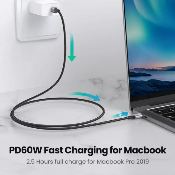 Кабель USB Type-C/Type-C Ugreen 60W, 1 м в Ростове-на-Дону