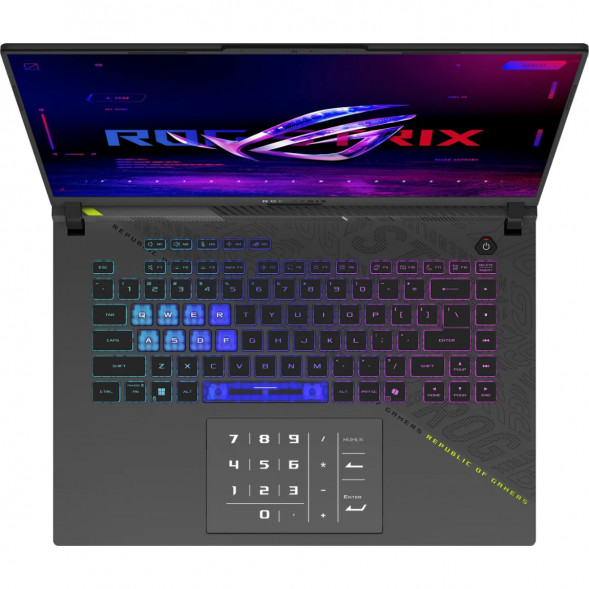 Ноутбук ASUS ROG Strix G16 G614FM-WS94 (16&amp;quot;, IPS, AMD Ryzen 9 9955HX 2.5ГГц, 16 ядер, 16ГБ DDR5, 1ТБ SSD, NVIDIA GeForce RTX 5060 8 ГБ, Windows 11 Home), серый в Ростове-на-Дону
