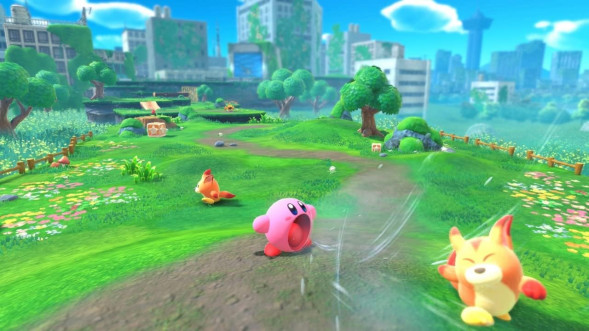 Игра Kirby and the Forgotten Land + Star-Crossed World [Nintendo Switch 2, английская версия] в Ростове-на-Дону