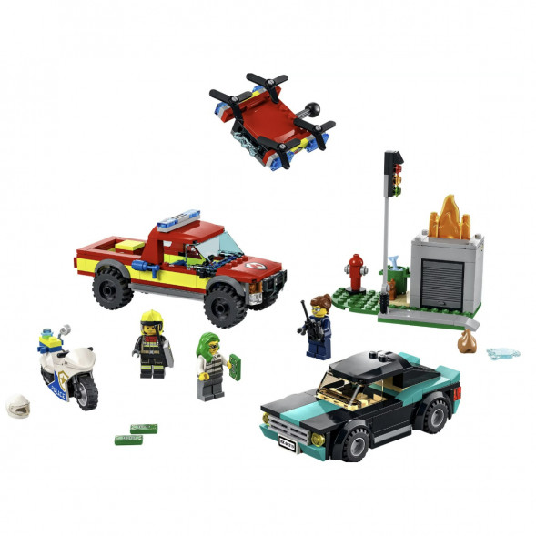 Конструктор LEGO City Fire 60319 Пожарная бригада и полицейская погоня в Ростове-на-Дону