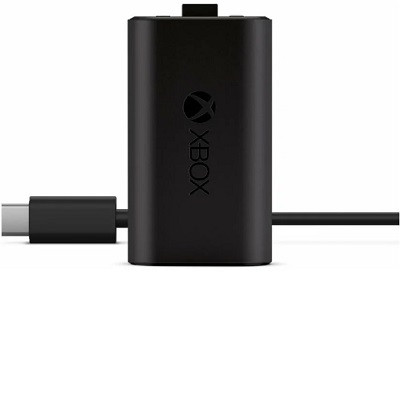 Microsoft Аккумулятор с кабелем зарядки USB Type-C для геймпада Xbox Series S/Series X/One, черный в Ростове-на-Дону