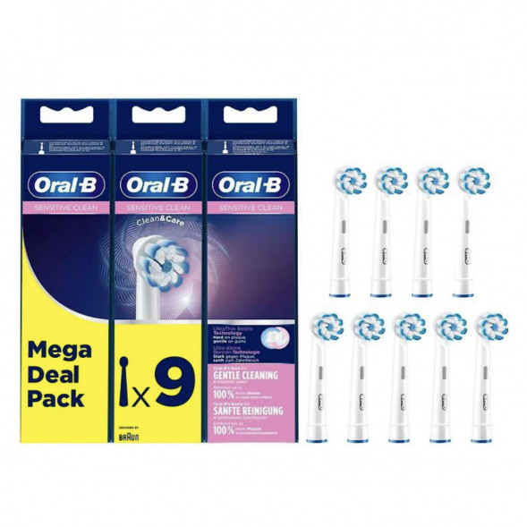 Насадки на зубные щетки Oral-B Sensitive Clean, 9 шт. в Ростове-на-Дону