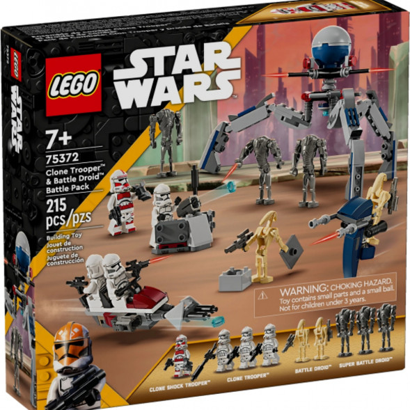 Конструктор LEGO Star Wars 75372 Боевой набор солдат-клонов и боевых дроидов в Ростове-на-Дону