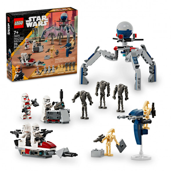 Конструктор LEGO Star Wars 75372 Боевой набор солдат-клонов и боевых дроидов в Ростове-на-Дону