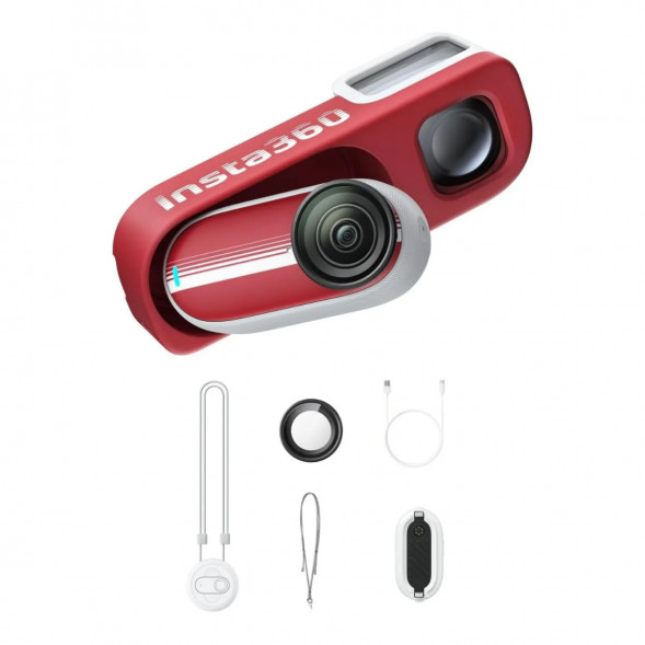 Экшн-камера Insta360 Go 3S Retro Bundle Special Edition 128ГБ, Red в Ростове-на-Дону