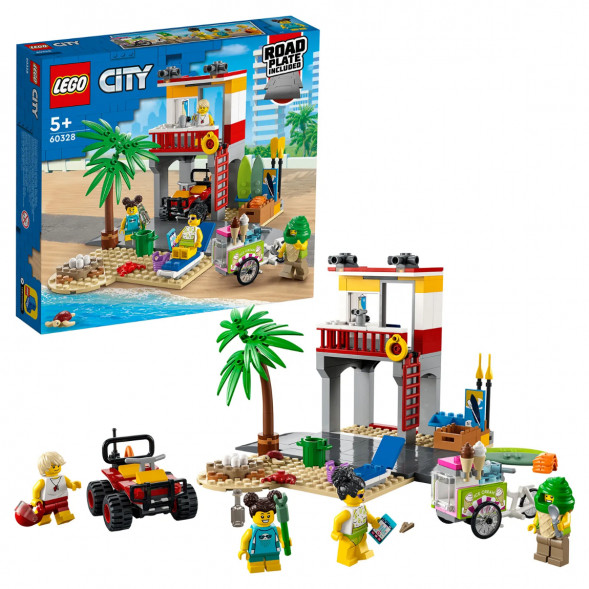 Конструктор LEGO City 60328 Пост спасателей на пляже в Ростове-на-Дону
