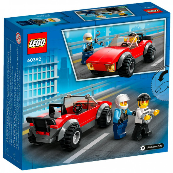 Конструктор LEGO City 60392 Полицейская погоня на байке в Ростове-на-Дону