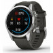 Умные часы Garmin Fenix 7s серебристый с графитовым силиконовым ремешком 010-02539-01 в Ростове-на-Дону