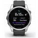 Умные часы Garmin Fenix 7s серебристый с графитовым силиконовым ремешком 010-02539-01 в Ростове-на-Дону