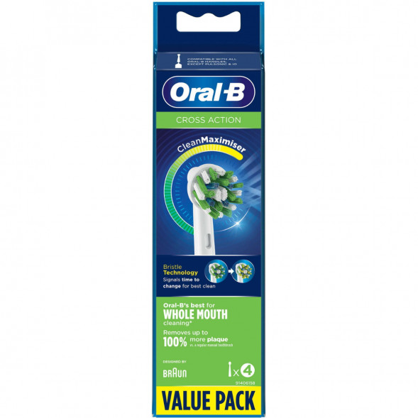 Насадки на зубные щетки Oral-B Cross Action, 4 шт. в Ростове-на-Дону