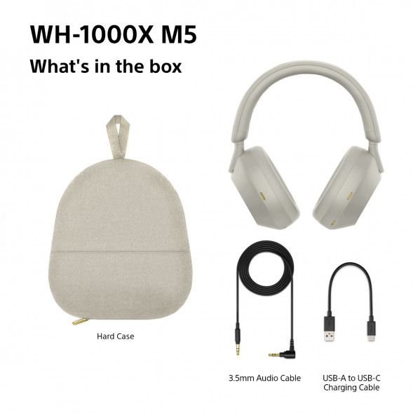 Беспроводные наушники Sony WH-1000XM5, серебристый в Ростове-на-Дону