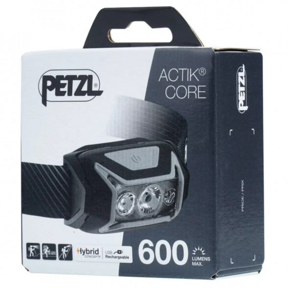 Налобный фонарь Petzl Actik Core E065AA00, 600 лм, серый в Ростове-на-Дону