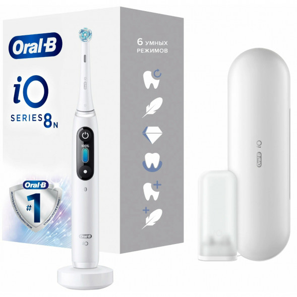 Зубная щетка электрическая Oral-B iO Series 8, белый в Ростове-на-Дону
