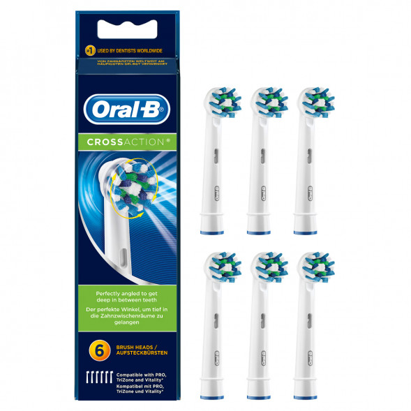 Насадки на зубные щетки Oral-B Cross Action, 6 шт. в Ростове-на-Дону
