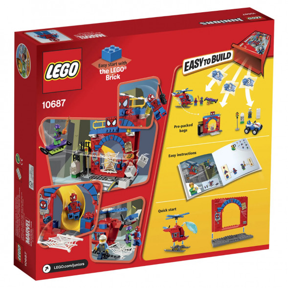 Конструктор LEGO Juniors 10687 Убежище Человека-паука в Ростове-на-Дону