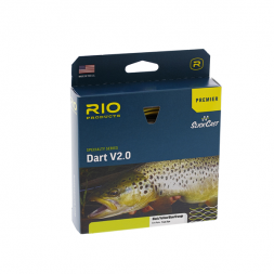 Леска RIO Premier Dart V2.0 Float WF7F/S3, Black/Yellow/Blue/Orange