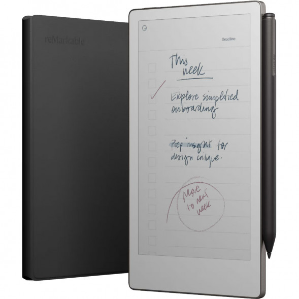 Графический планшет reMarkable Paper Pro Move + Стилус MarkerPlus + Чехол BookFolio Premium Leather, Black в Ростове-на-Дону