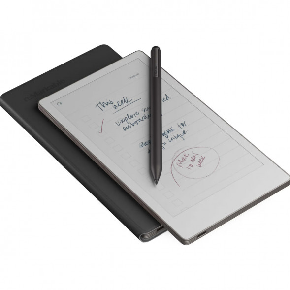 Графический планшет reMarkable Paper Pro Move + Стилус MarkerPlus + Чехол BookFolio Premium Leather, Black в Ростове-на-Дону